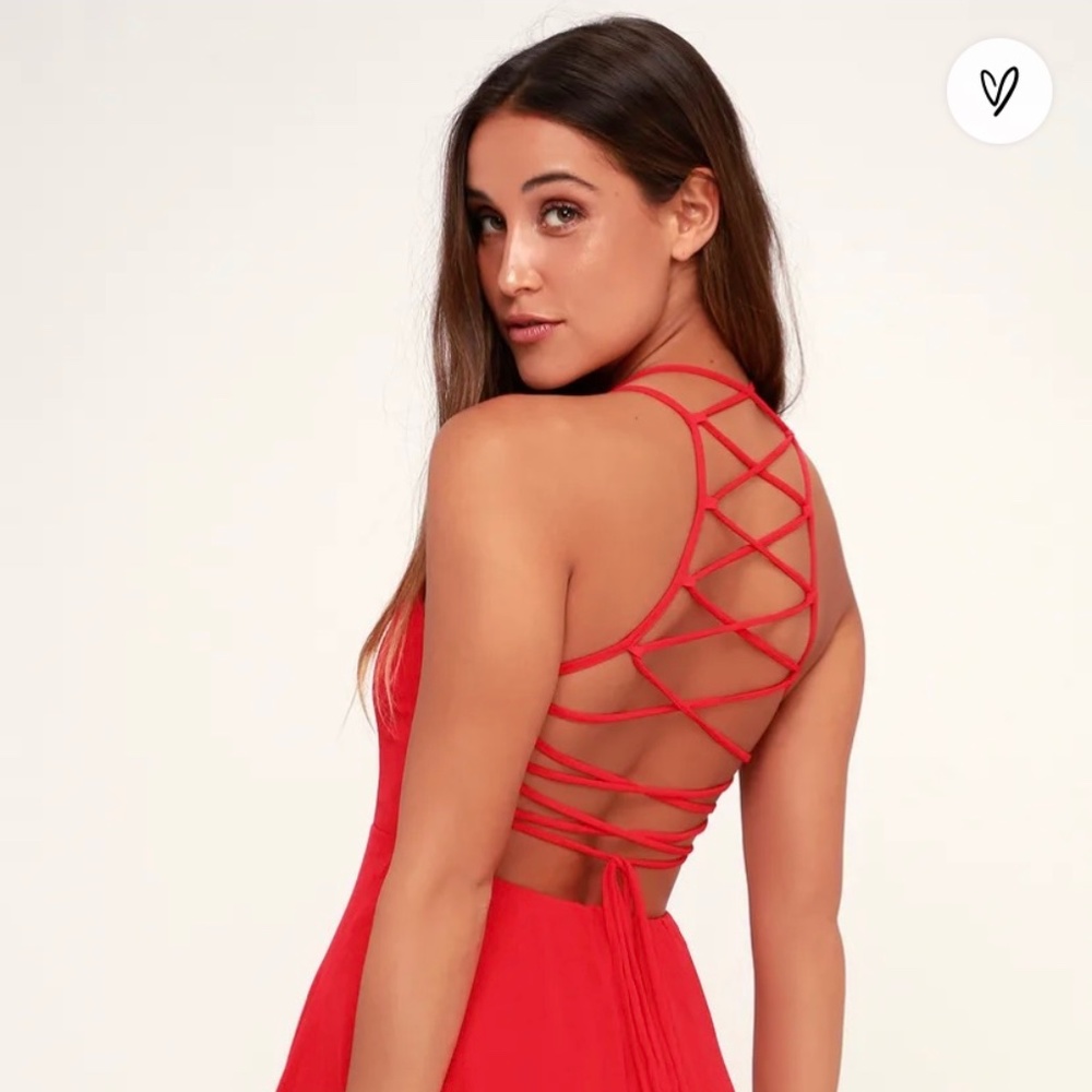 Strappy Red Dress